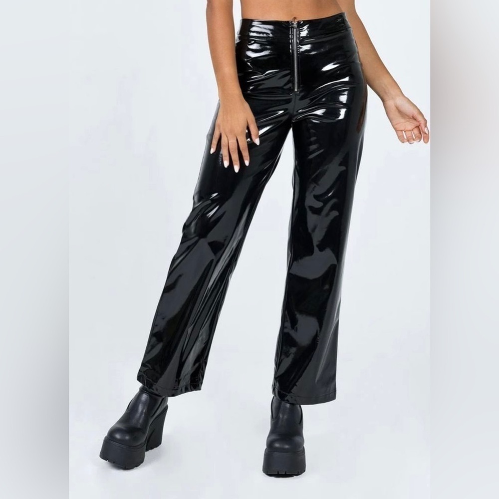 🆕Princess Polly - Lima Zip Straight Leg Vegan Leather Pants
